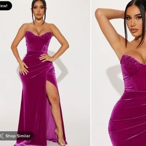 Fashion Nova Velvet Gown